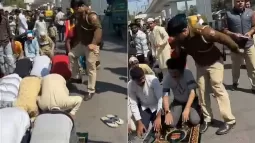 Suspension Amid Outrage: Delhi Police Officer Hits Muslim Men Praying On Street