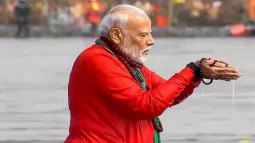 PM Modi Takes Holy Dip At Triveni Sangam During Maha Kumbh Mela