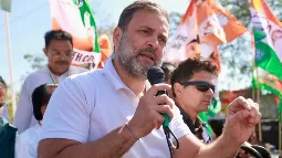 BJP Workers Greet Rahul Gandhi With Potatoes During Bharat Jodo Nyay Yatra