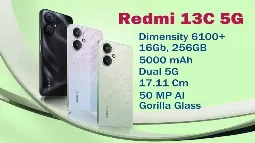 Redmi 13C 5G Mobile Variants, Specifications, And Price In India