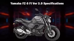 Yamaha FZ-S FI Ver 3.0 Specifications